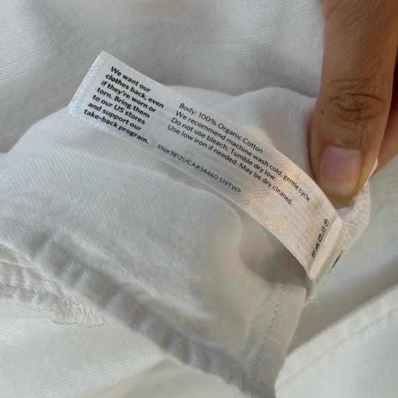 Eileen Fisher Long Sleeve Organic Cotton Button Down - Picture 5 of 7